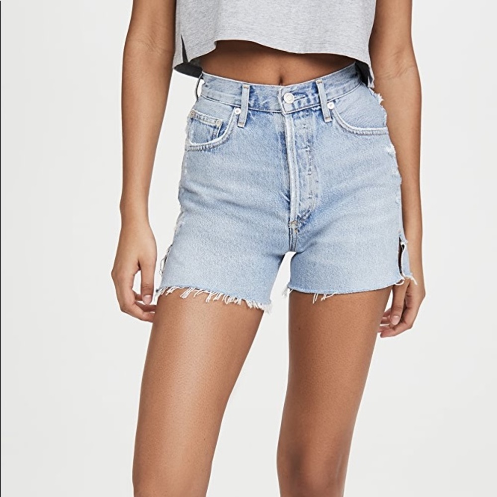 NEW Agolde Dee Super Hi Rise Shorts Chimes, 27